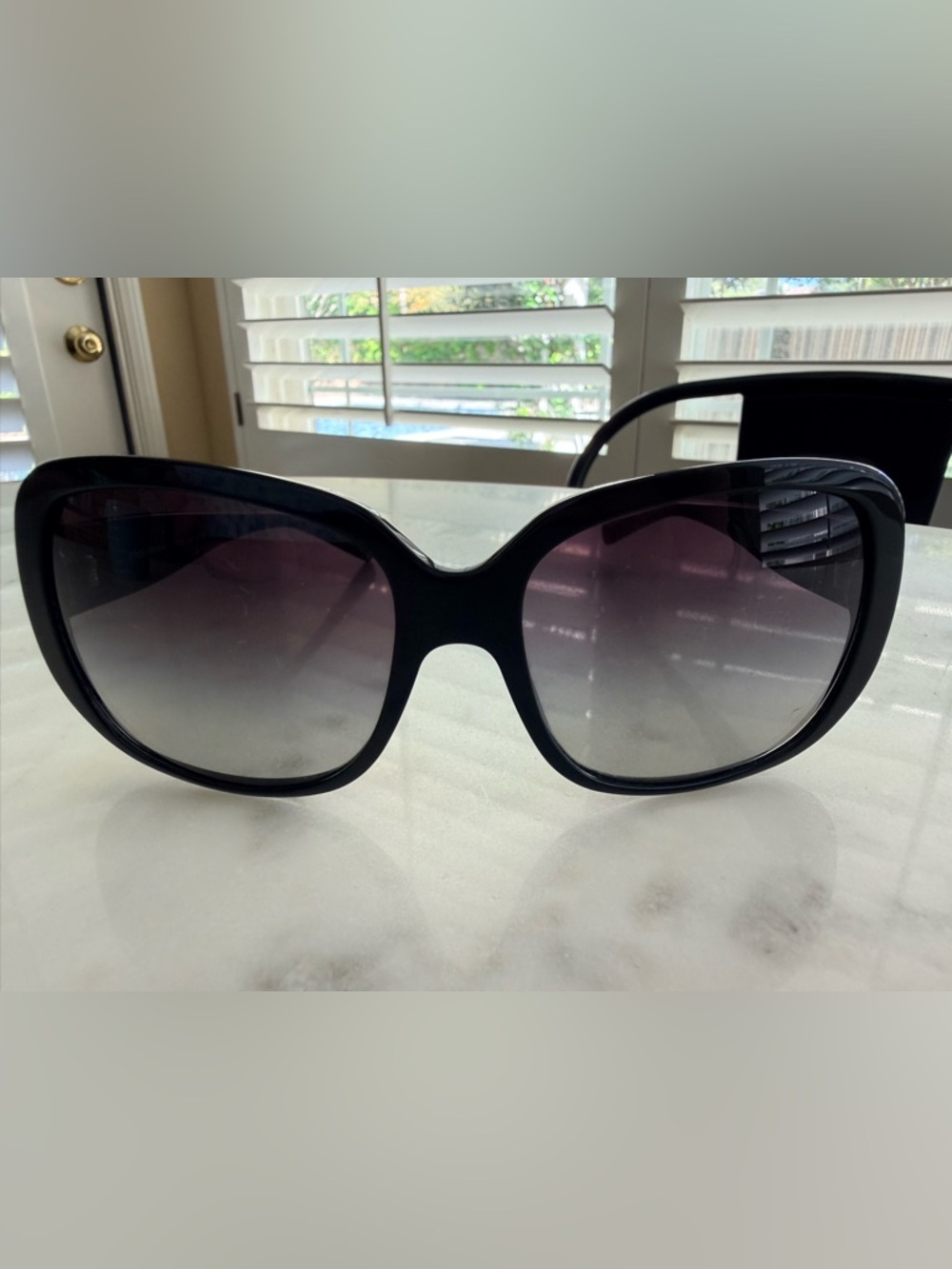 Dolce & Gabbana Black Oversized Gradient Lens Sunglasses - Picture 11 of 16
